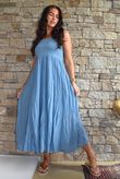 Songbird Bandeau Skirt Dress Bridgerton Blue